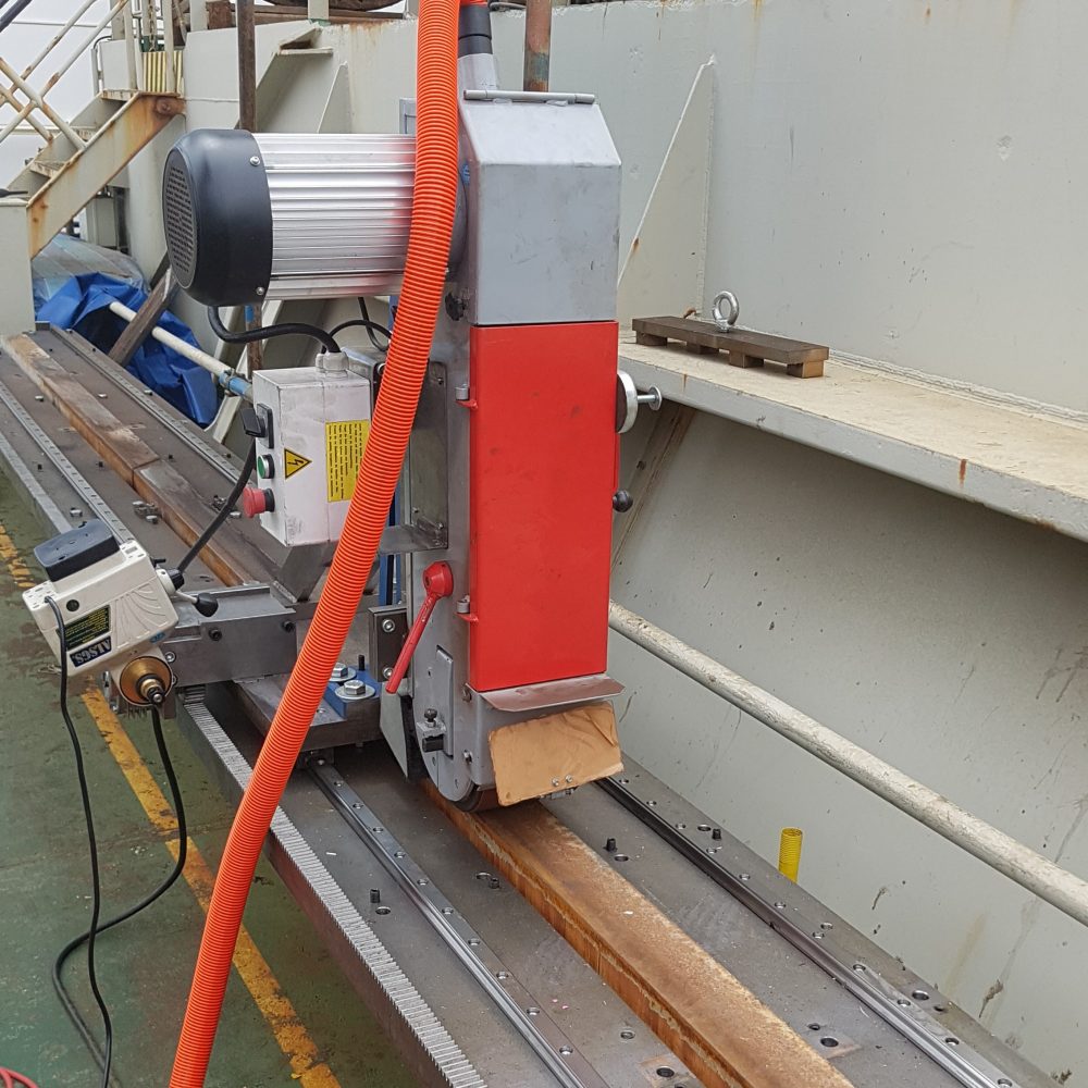 Grinding of crane rails Global Alignment & Engine Service